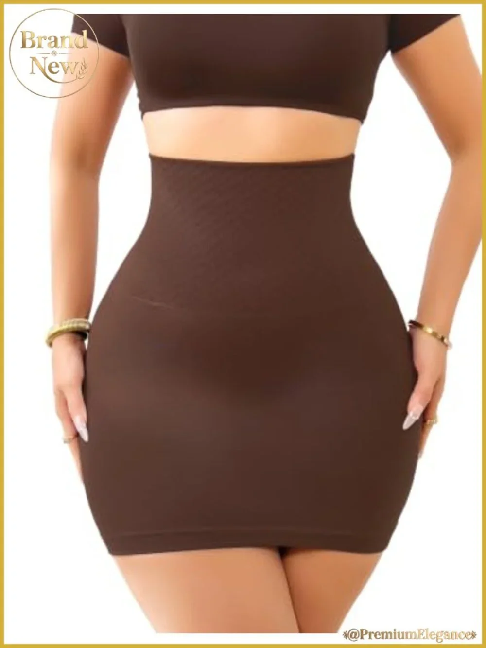 Half Shapewear Slip for Under Dress Tummy Control High Waist Women's Skirt